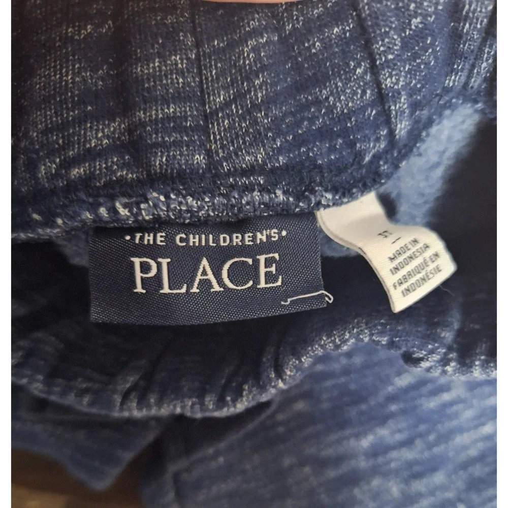 The Children's Place Toddler Boys Blue Space Dye Fleece Sweatpants Size 3T